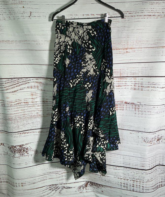 Women's Veronica Beard Print Silk Blend Skirt Size 0