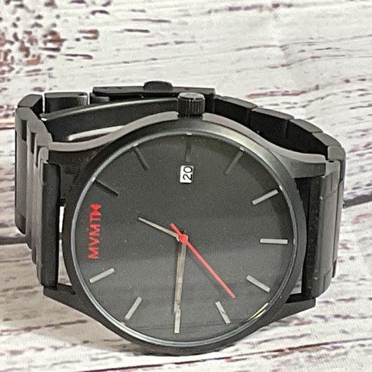 MVMT Men's Black Watch- 7" (NEEDS BATTERY)
