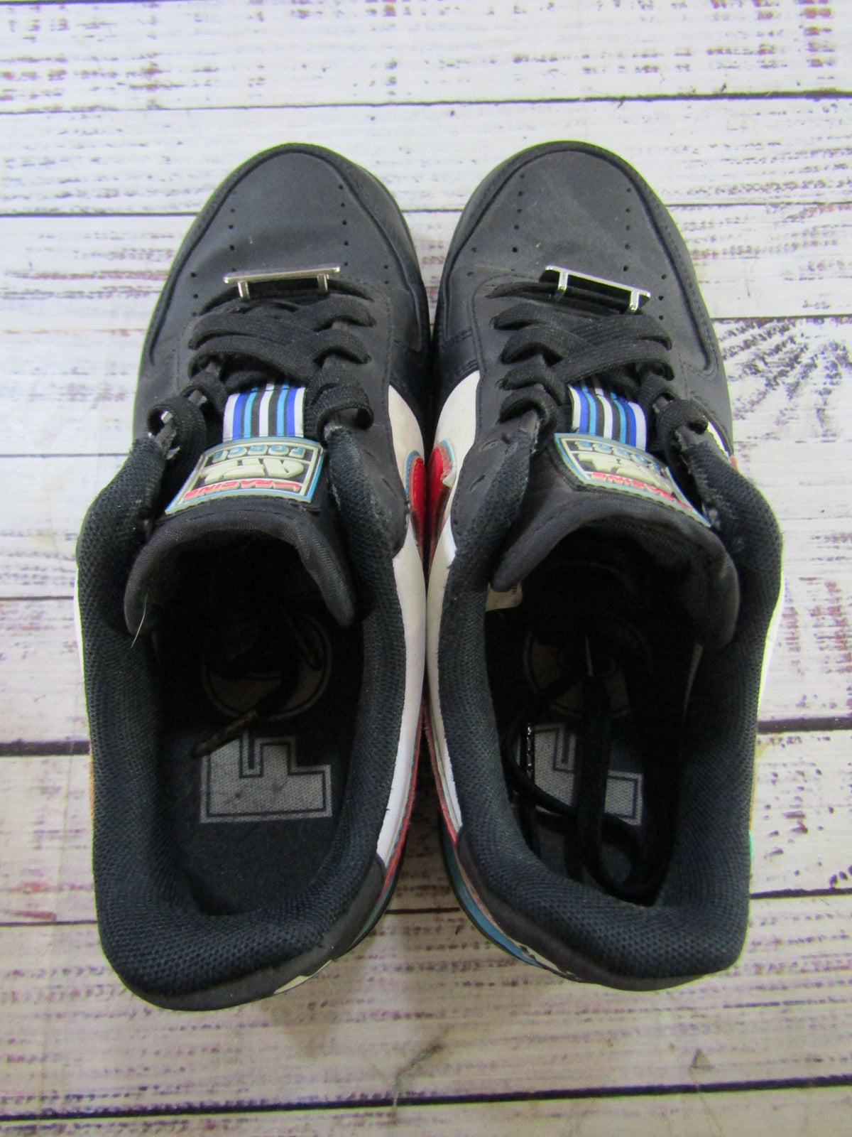 Nike Air Force 1 Low '07 QS Motorsport Men's Black Sneakers Size 7 AH8462-004