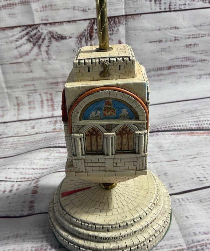 The Many Faces Of Jerusalem Dreidel By Artist Maude Weisser 7" X 4" Signed
