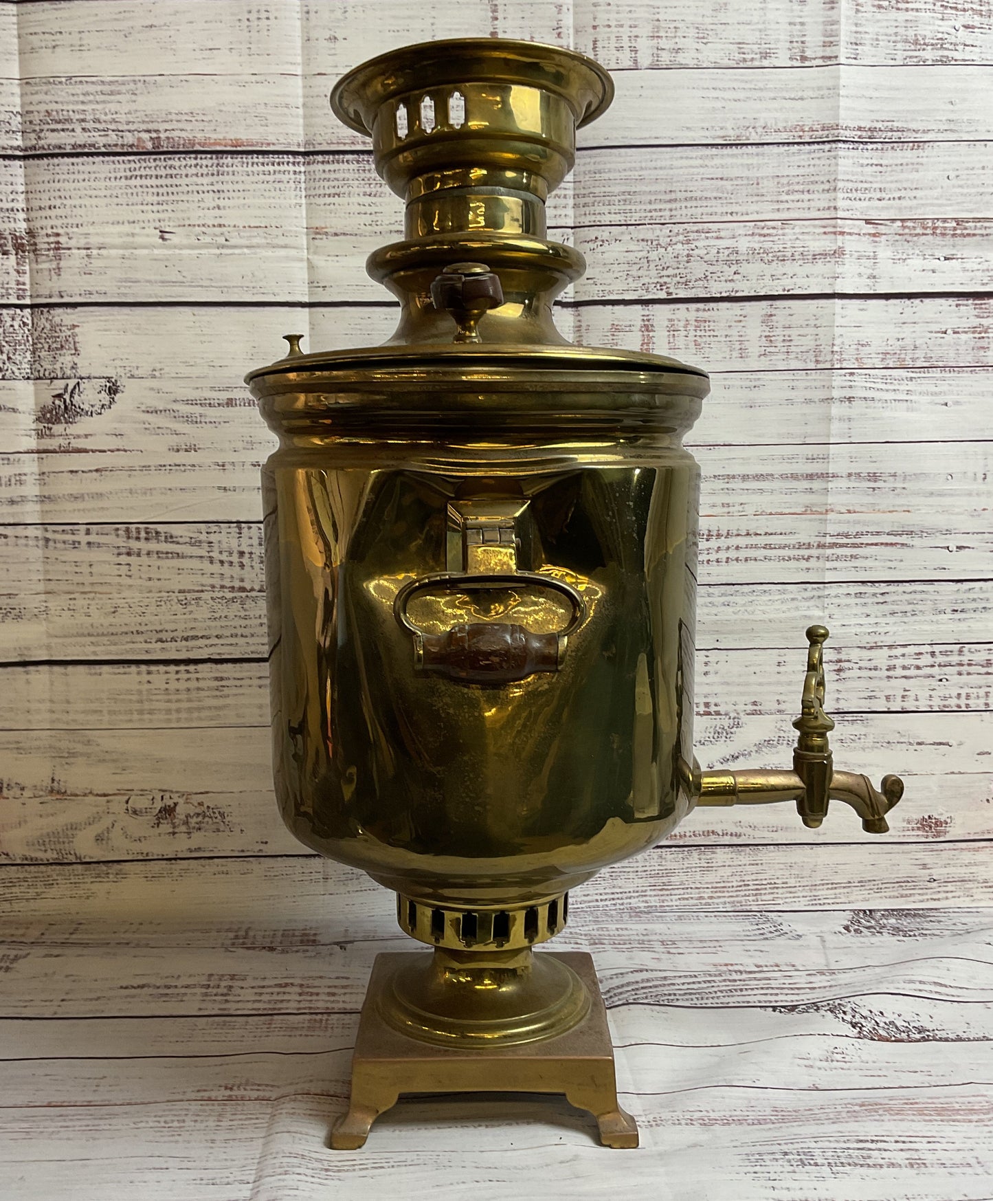 Antique Imperia Russian Brass Samovar