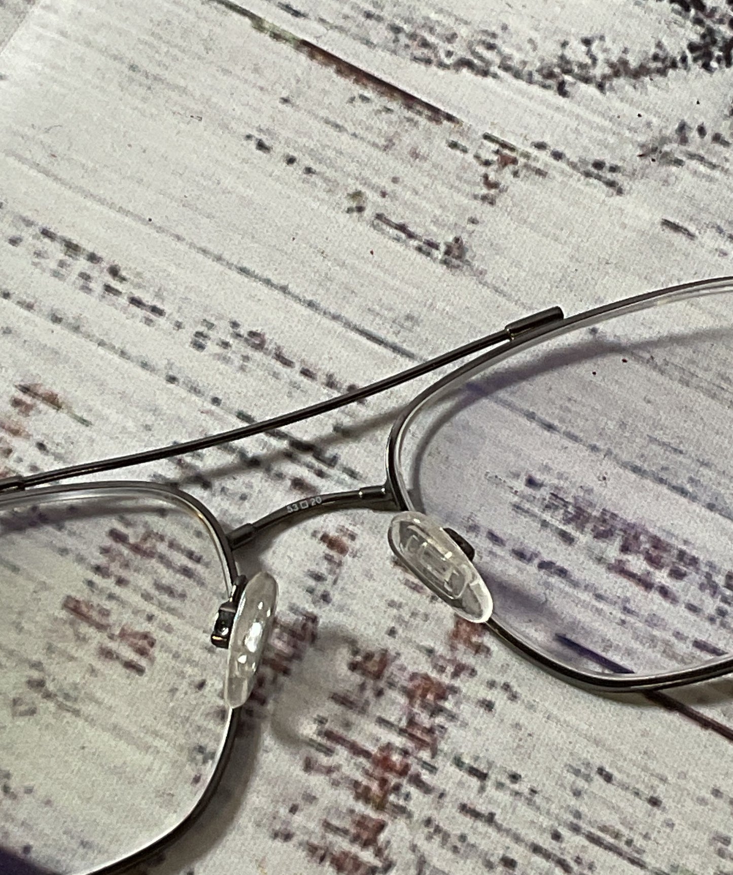Shiny GUNMETAL 1762 015 Silver Eyeglasses Frames - Size 145