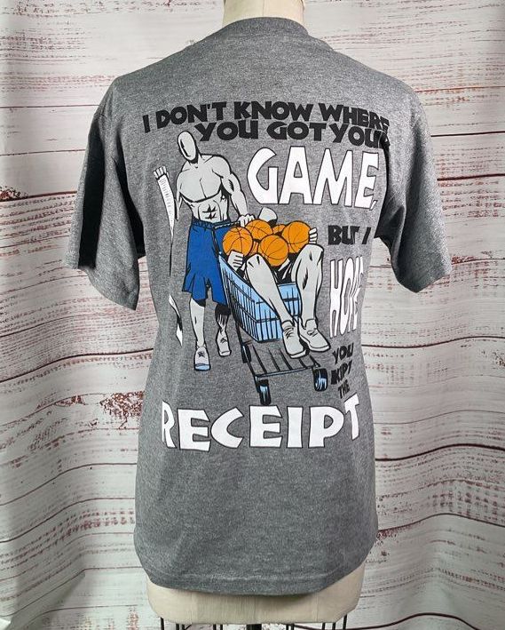 Mitchell & Ness Men's AND1 Game Hope Short Sleeve Top Gray M