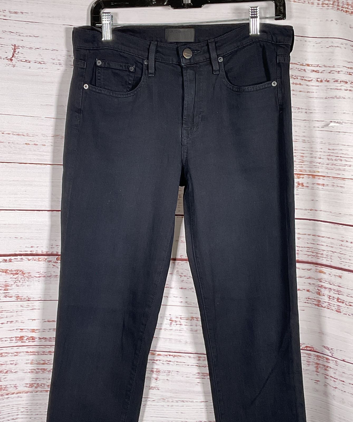 Vince Mason Relaxed Rolled Jeans Black 27