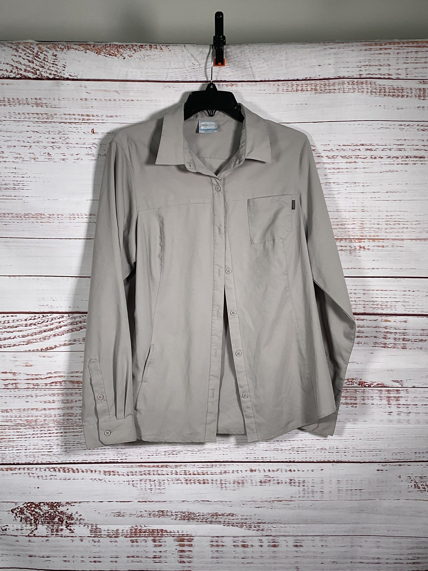 Columbia Gray Insect Blocker Button Up Shirt - Size L