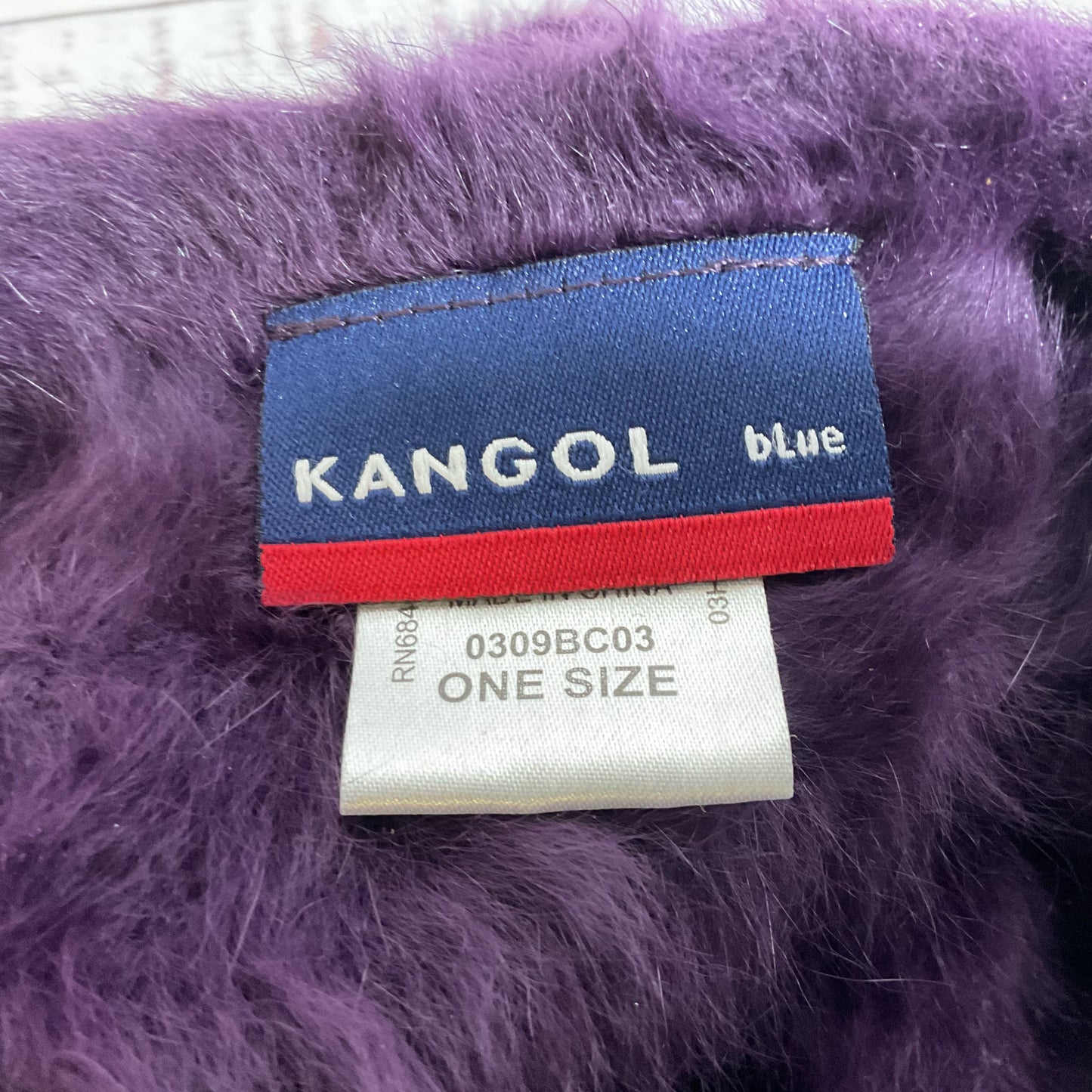 VTG. KANGOL 11" Purple Furgora Beret Hat