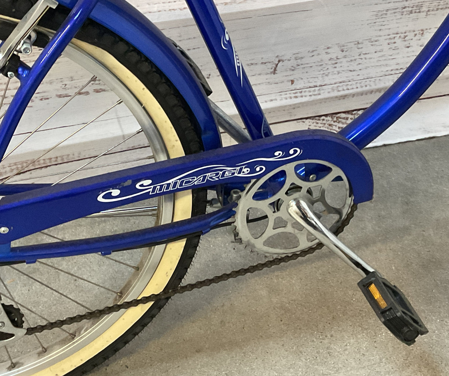 Micargi Pantera 26 Inch Women's Beach Cruiser Bike Blue