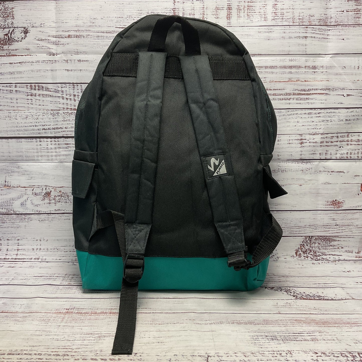 Vintage Nasco Anaheim Mighty Ducks NHL Embroidered Hockey Black Green Backpack