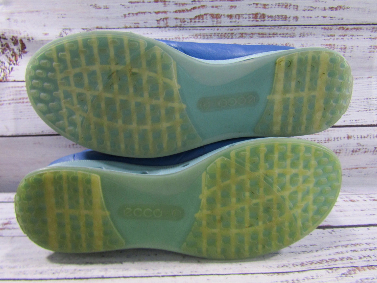 Ecco Cool Pro Women's Blue Leather Gore-Tex Waterproof Golf Shoes Size 6
