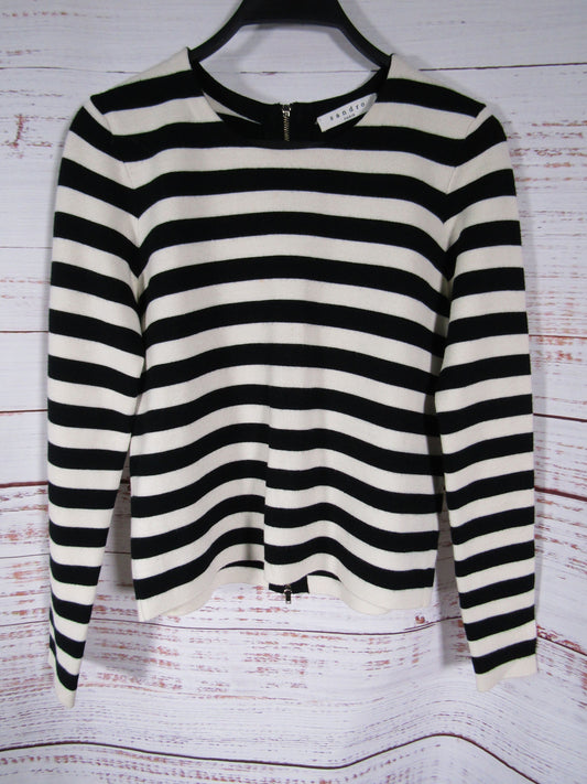 Sandro Women's Black & White Striped Sweater Size 2