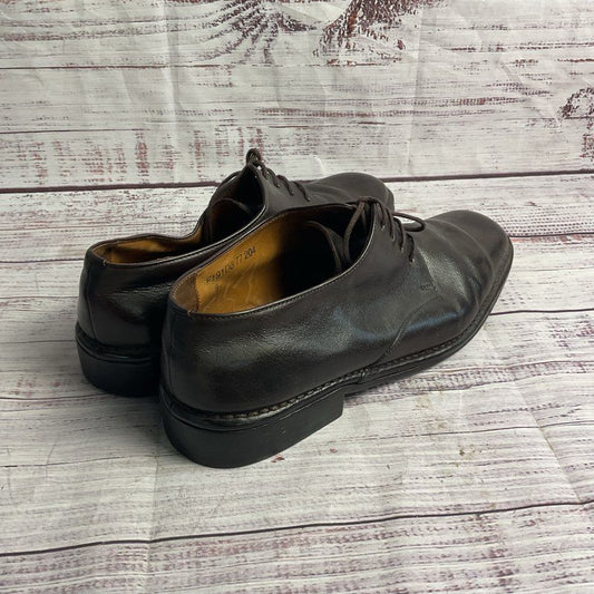 John Varvatos Dark Brown Leather Derby Dress Shoe Men's Size 9