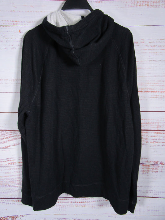 John Varvatos Providence Men's Black Cotton Blend Full Zip Sweater Size XL