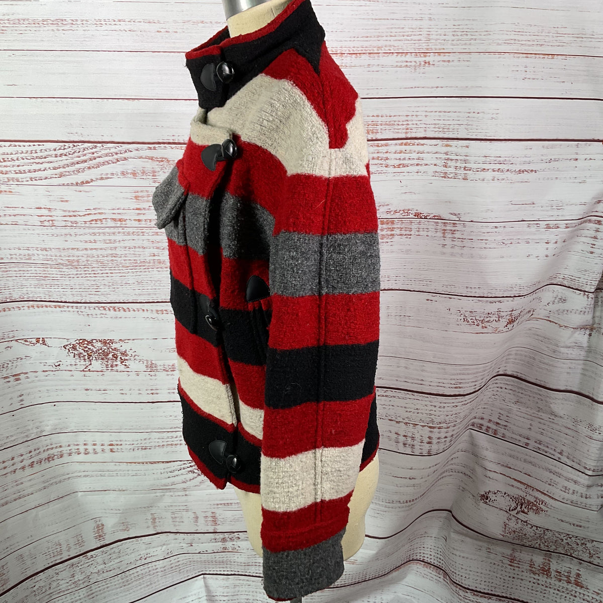 ISABEL MARANT Women's Étoile Wool Blend Stripe Coat- SZ 36/ 6 US