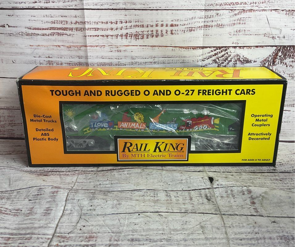 MTH Electric Trains Rail Kings I Love Toy Trains Lot Animals Dino Model Trains