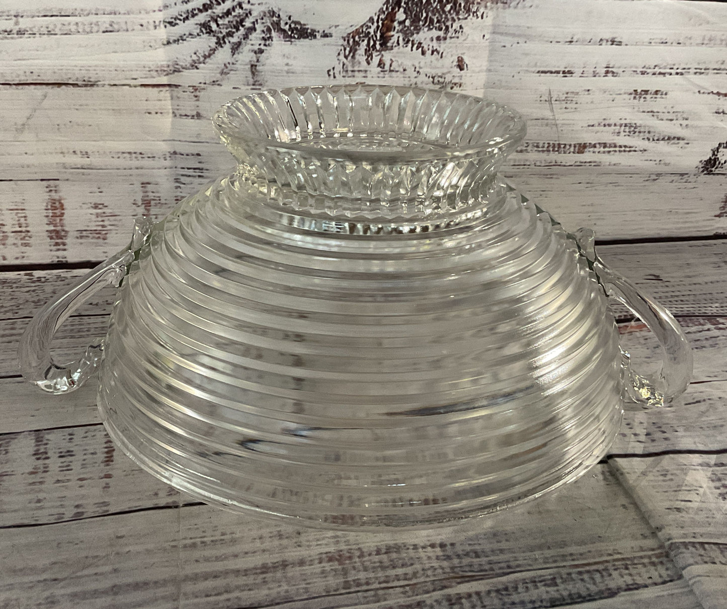 Anchor Hocking 9" Manhattan Glass Footed Fruit Bowl Clear