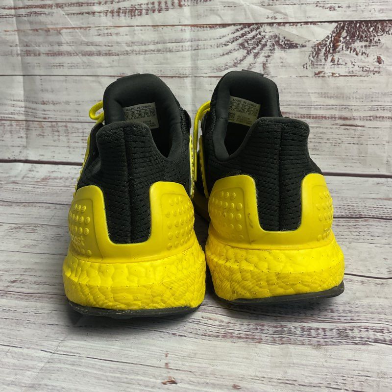 Adidas X Lego Ultra Boost Black & Yellow Athletic Sneaker Size 4 M/5.5 W US