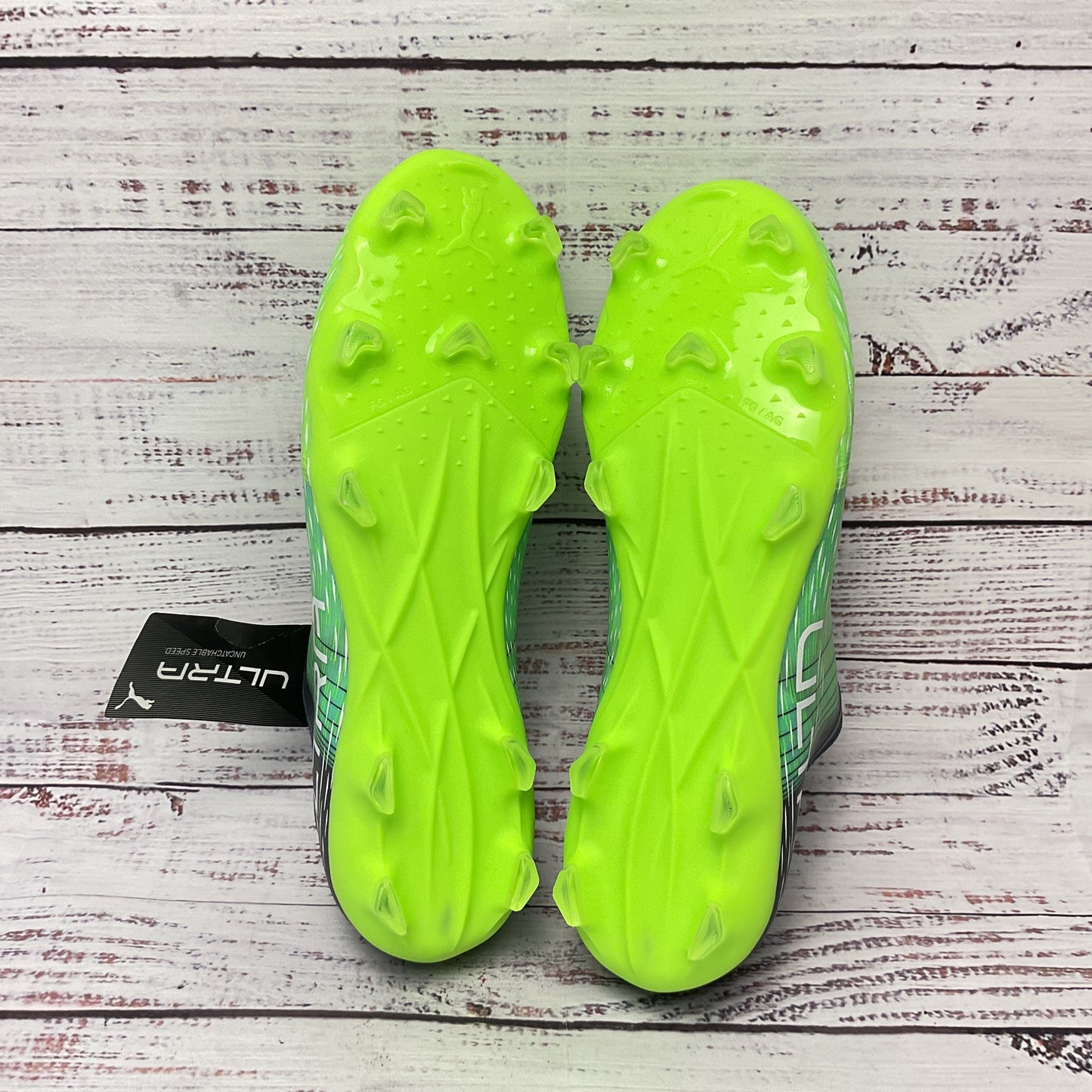 Puma Ultra 3.3 FG/AG Junior Soccer Cleat Green Athletic Shoe Youth Size 6C