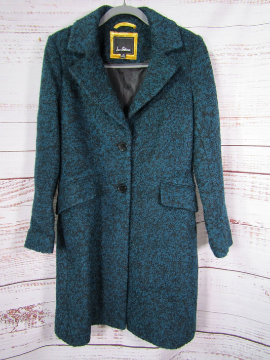Sam Edelman Women's Teal Blue Wool Blend Coat Size XS