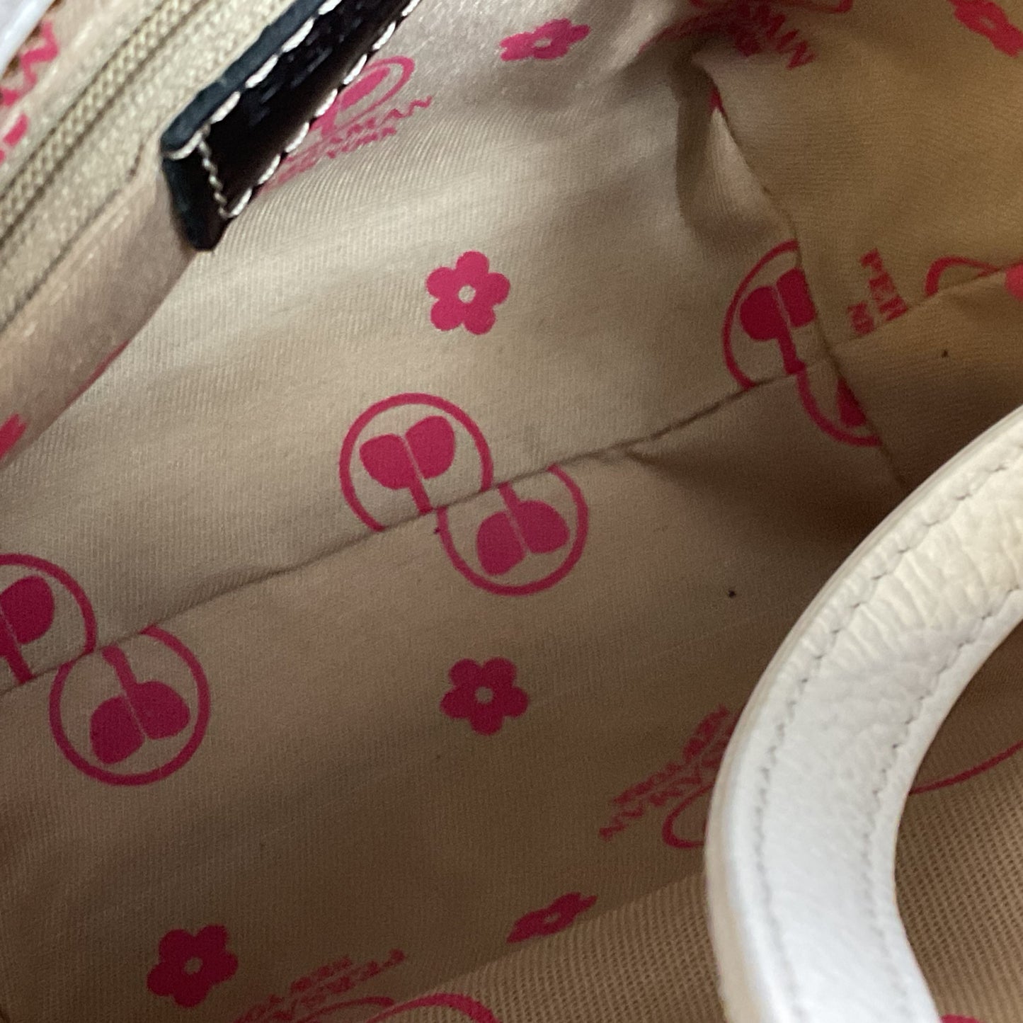 PERSAMAN New York Blue & White Emberoidered Shoulder Bag