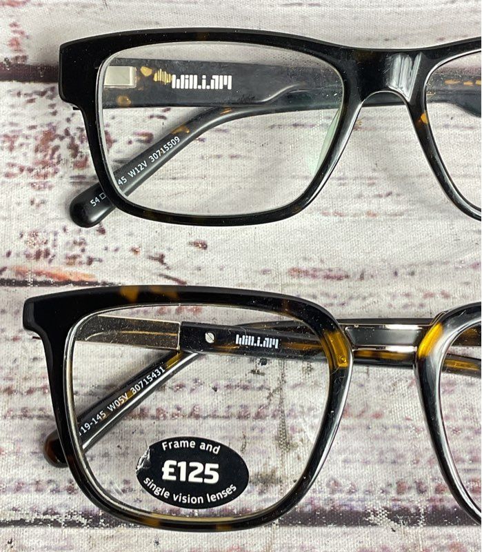 ill.i Optics by Will.i.am Set of 2 30715431 30715509 Eyeglass Frames Tortoise