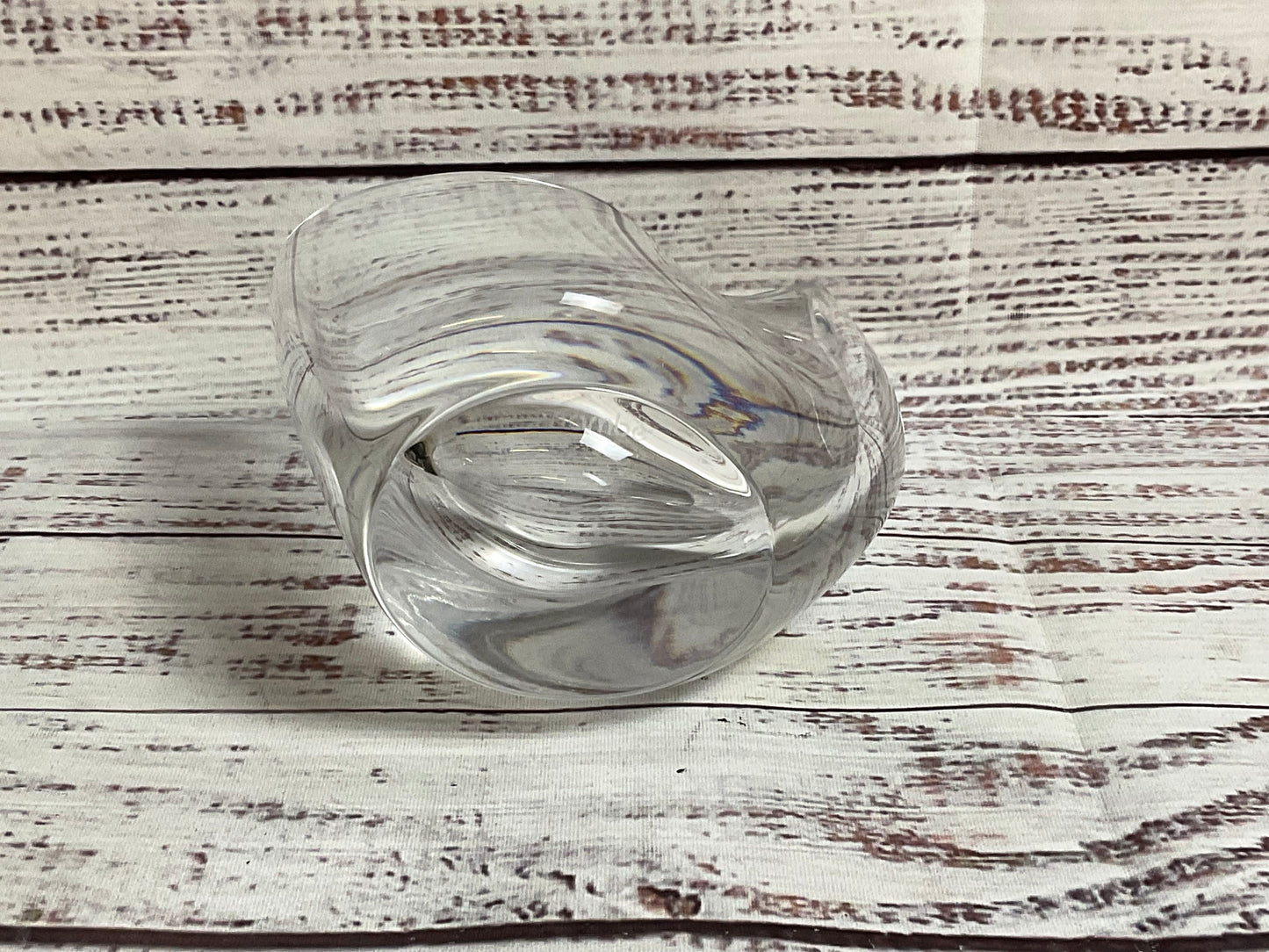 Nambe Crystal Glass Vase