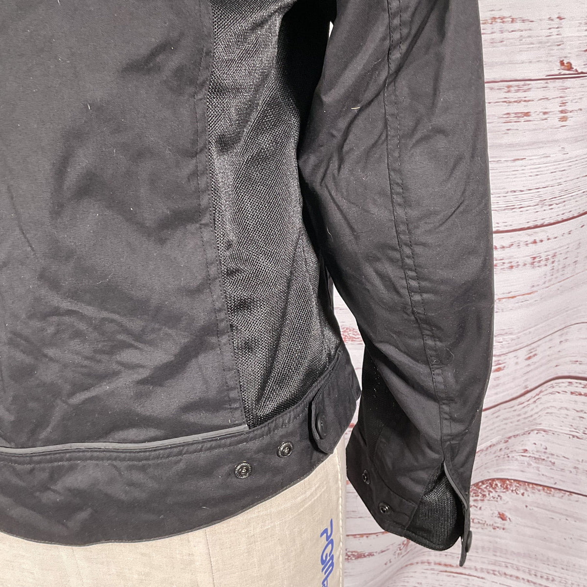 BELSTAFF Temple Men's Black Mesh Motorcycle Jacket - SZ M