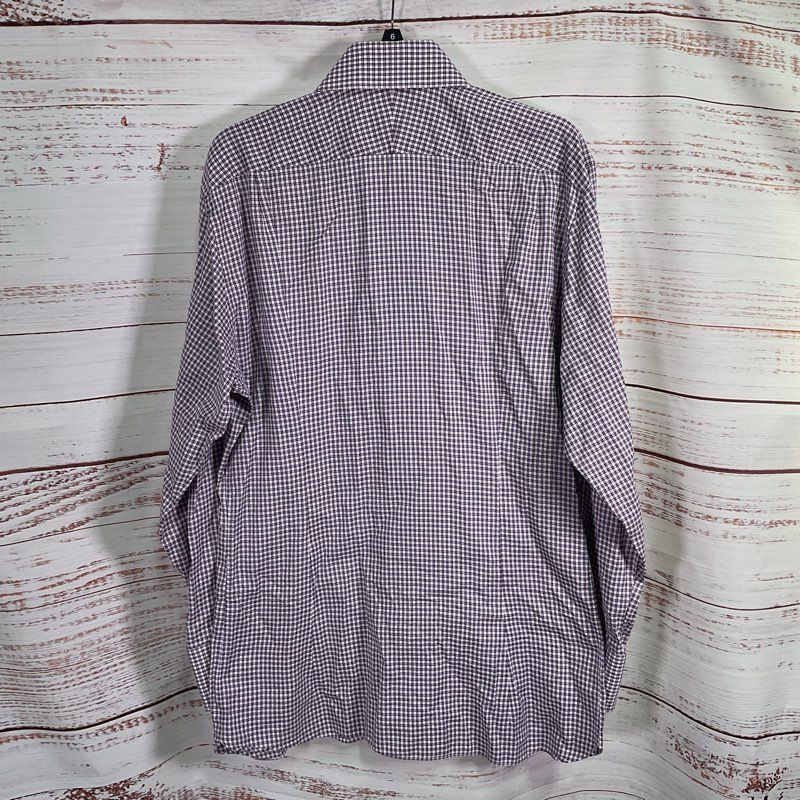 Tom Ford Purple Plaid Button Up Dress Shirt - Size 43/17