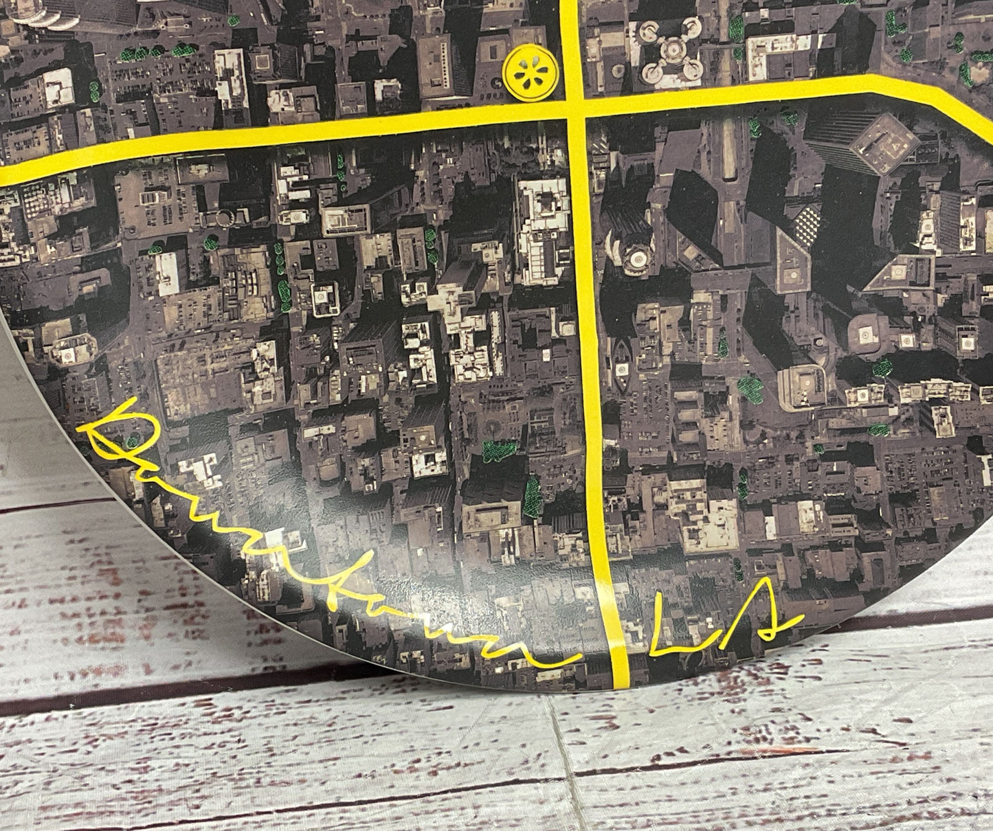 Ilan Dei for Lemonade LA Landmarks Downtown LA Aerial View 11" Plate Multicolor