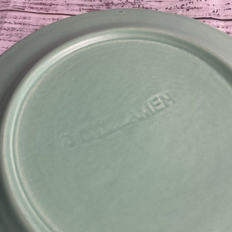 Cyclamen Green Ceramic 9" Plate By Julie Sanders