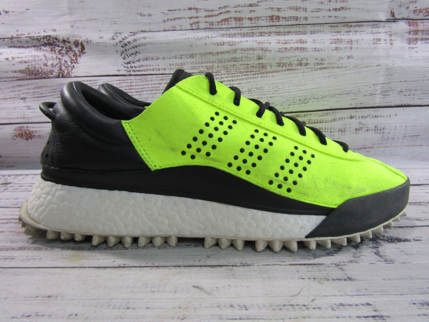 Adidas x Alexander Wang Hike Low Men's Solar Yellow Sneakers Size 10 AC6841