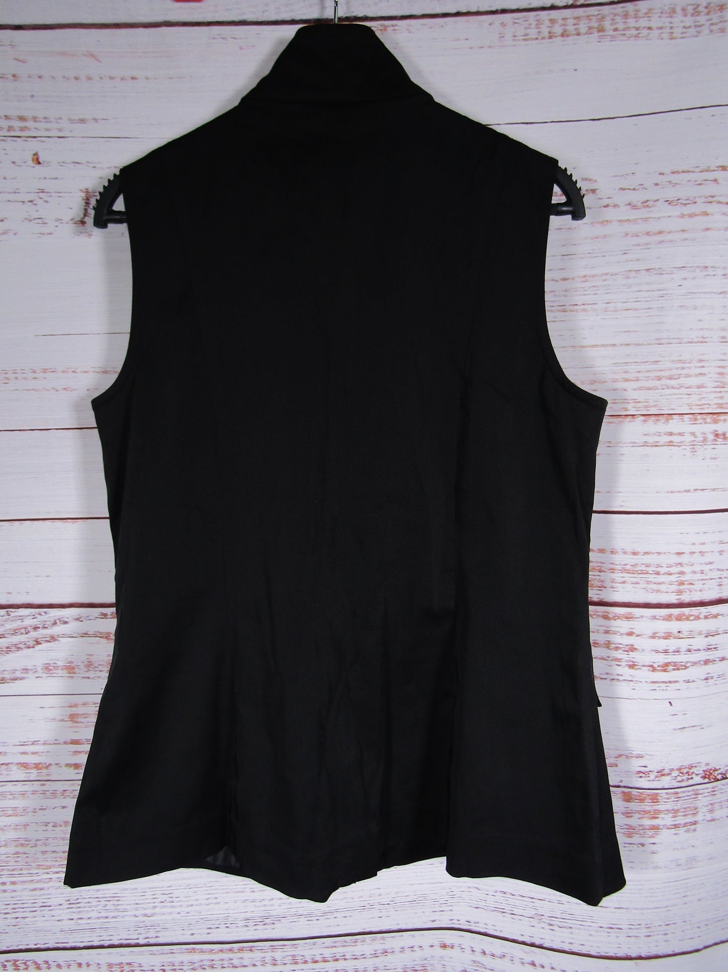 Vintage Electre Women's Black Utility Cargo Vest Size 42