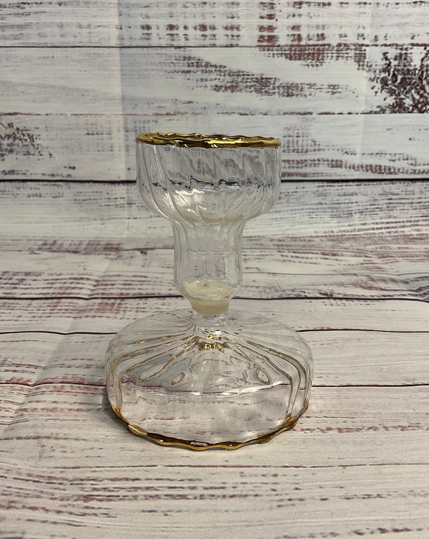 The Last Line Set Of Five Candy Glass Candle Holders in Multiple Colorways