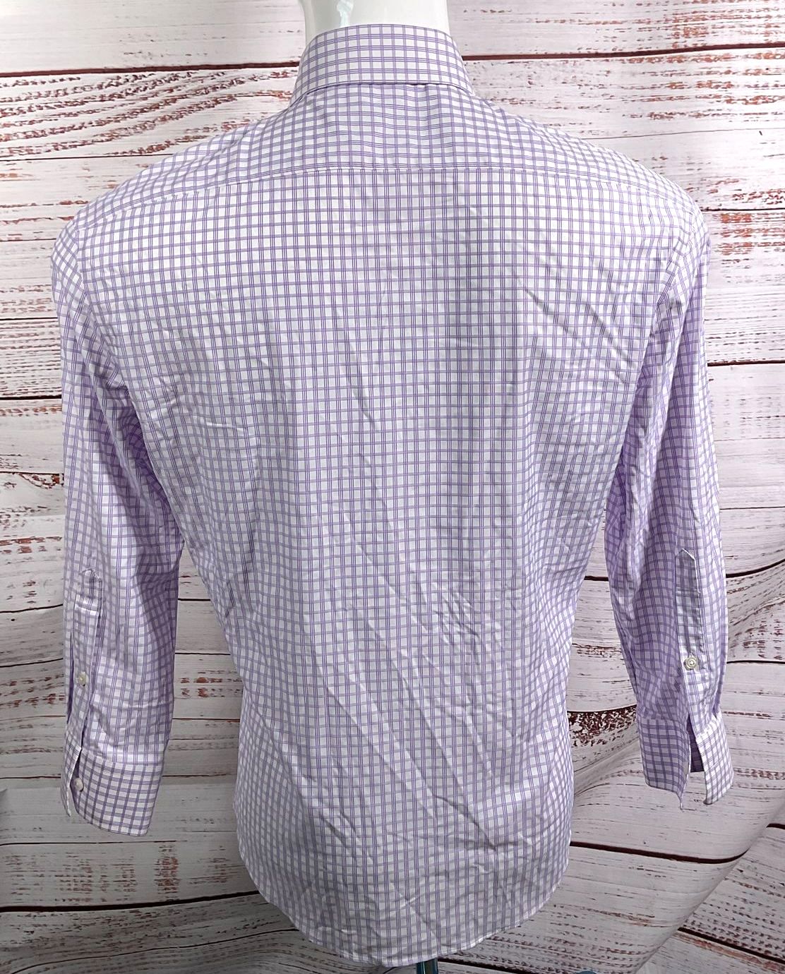 Liberty Shirt Co Checkered 3/4 Sleeve Shirt Purple
