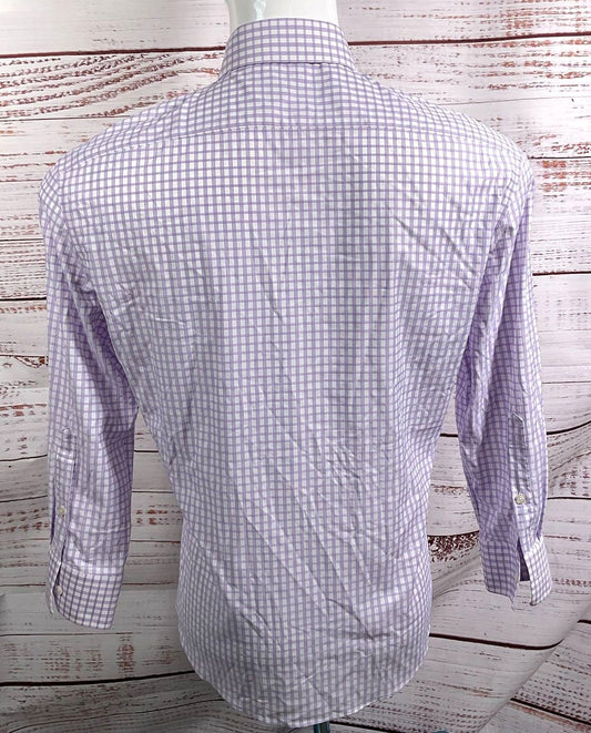 Liberty Shirt Co Checkered 3/4 Sleeve Shirt Purple