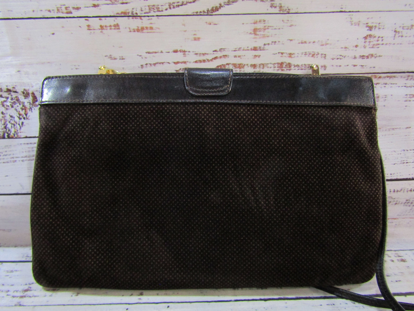 Vintage Susan Gail Women's Brown Suede Shoulder Bag Made in Italy