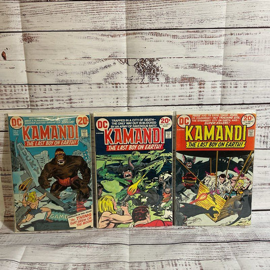 Set of 3 DC Comics Kamandi The Last Boy On Earth Comic Books