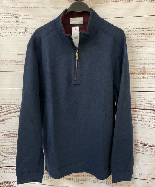 Tommy Bahama Flipshore Men's Blue / Red Half-Zip Reversible Sweater Size L