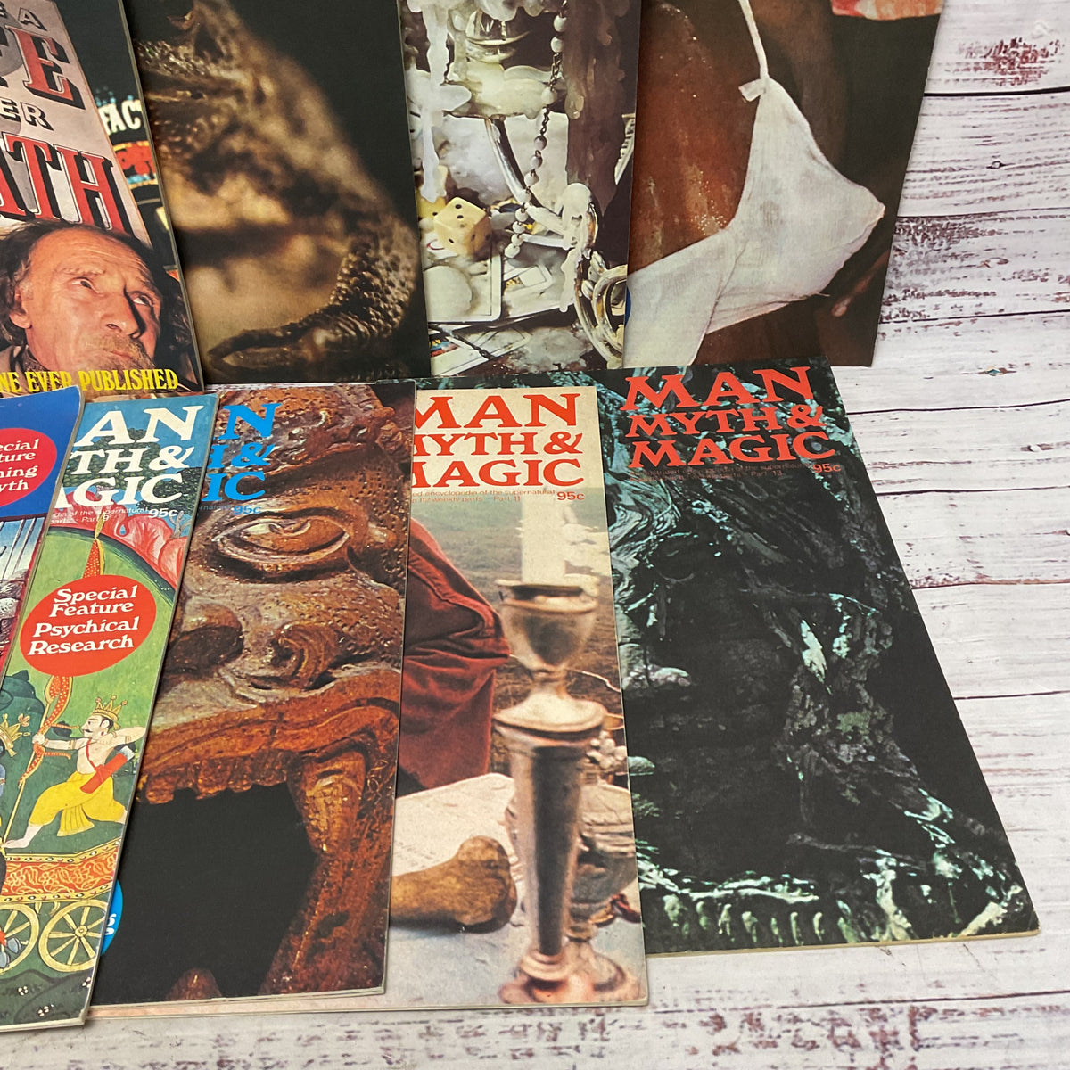 Man Myth & Magic Magazine Lot Of 13 1, 1, 2, 3, 4, 5, 6, 7, 8, 9, 10, 11, 13