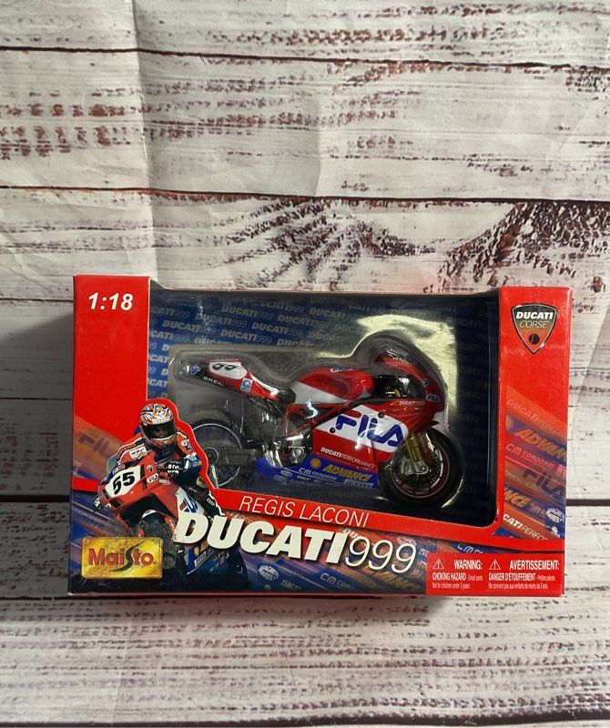 NEW Sealed Maisto 1:18 Ducati Corse Ducati 999 Regis Laconi Diecast 2004
