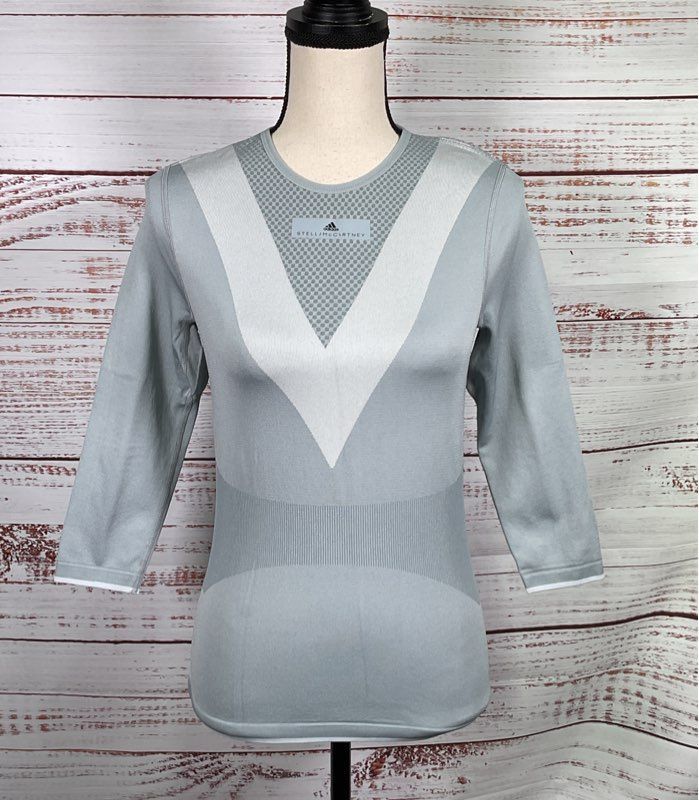 Adidas by Stella McCartney Activewear Top Gray S