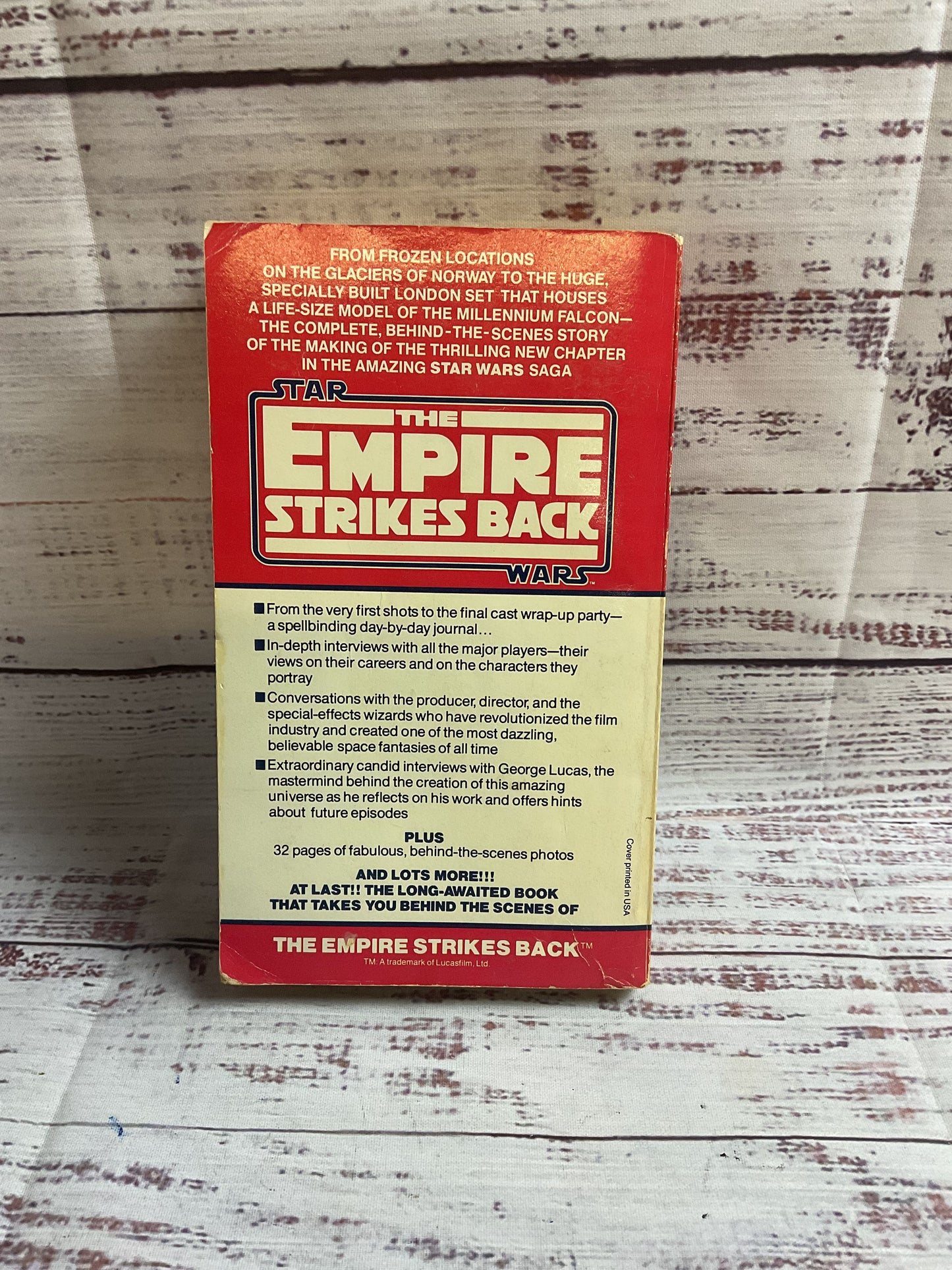 A Journal Of The Making Of Star Wars The Empire Strikes Back by Alan Arnold Book