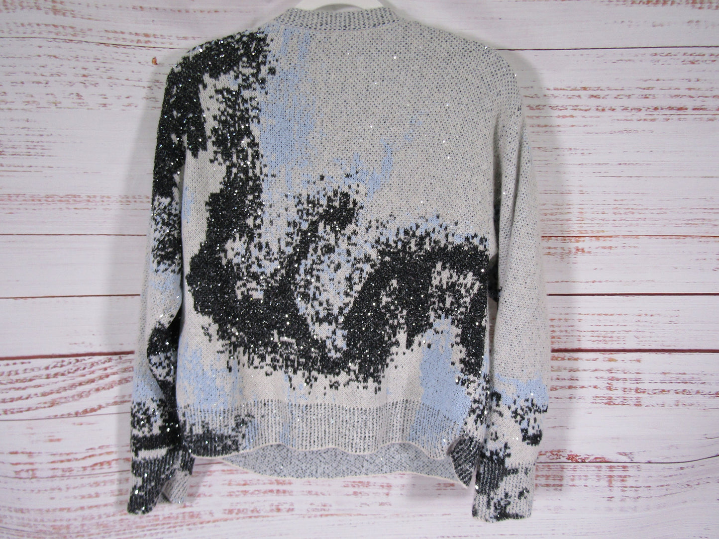 Rag & Bone Estelle Women's Gray Wool Blend Textured Knit Crewneck Sweater Size S
