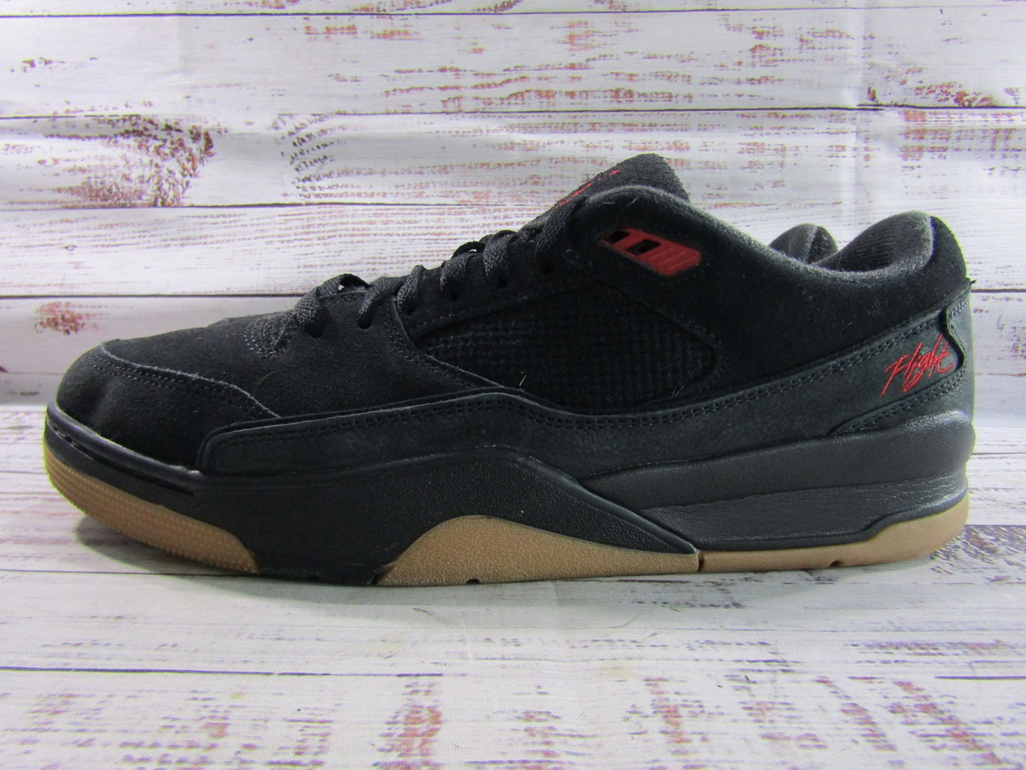 Nike Jordan Flight Court Men's Black Suede Low Top Sneaker Size 13 HF3255-001