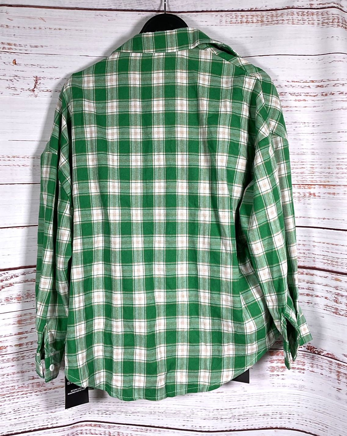 Storets Gingham Print 2 Set Top Green S