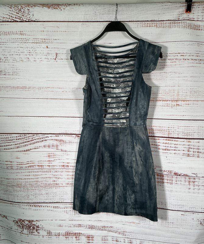 Women's Kelly Wearstler Gray Tie Dye Dress with cut outs in back Size XS