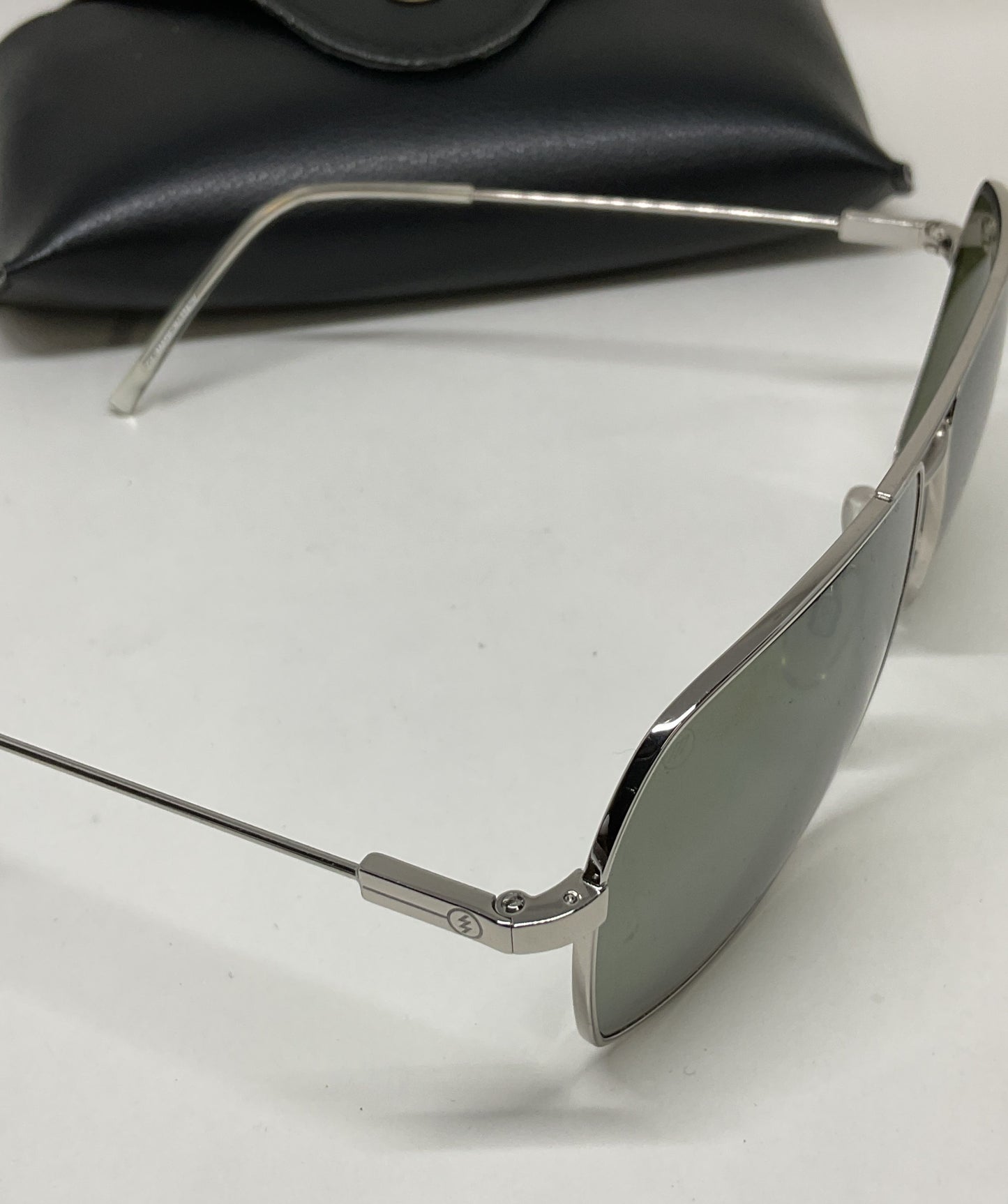 ELECTRIC Silver Frame Men's Sunglasses