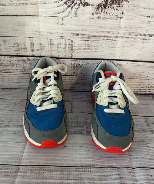 Unisex Kids Nike Air Max 90 Blue & Gray Sneaker Youth Size 5Y