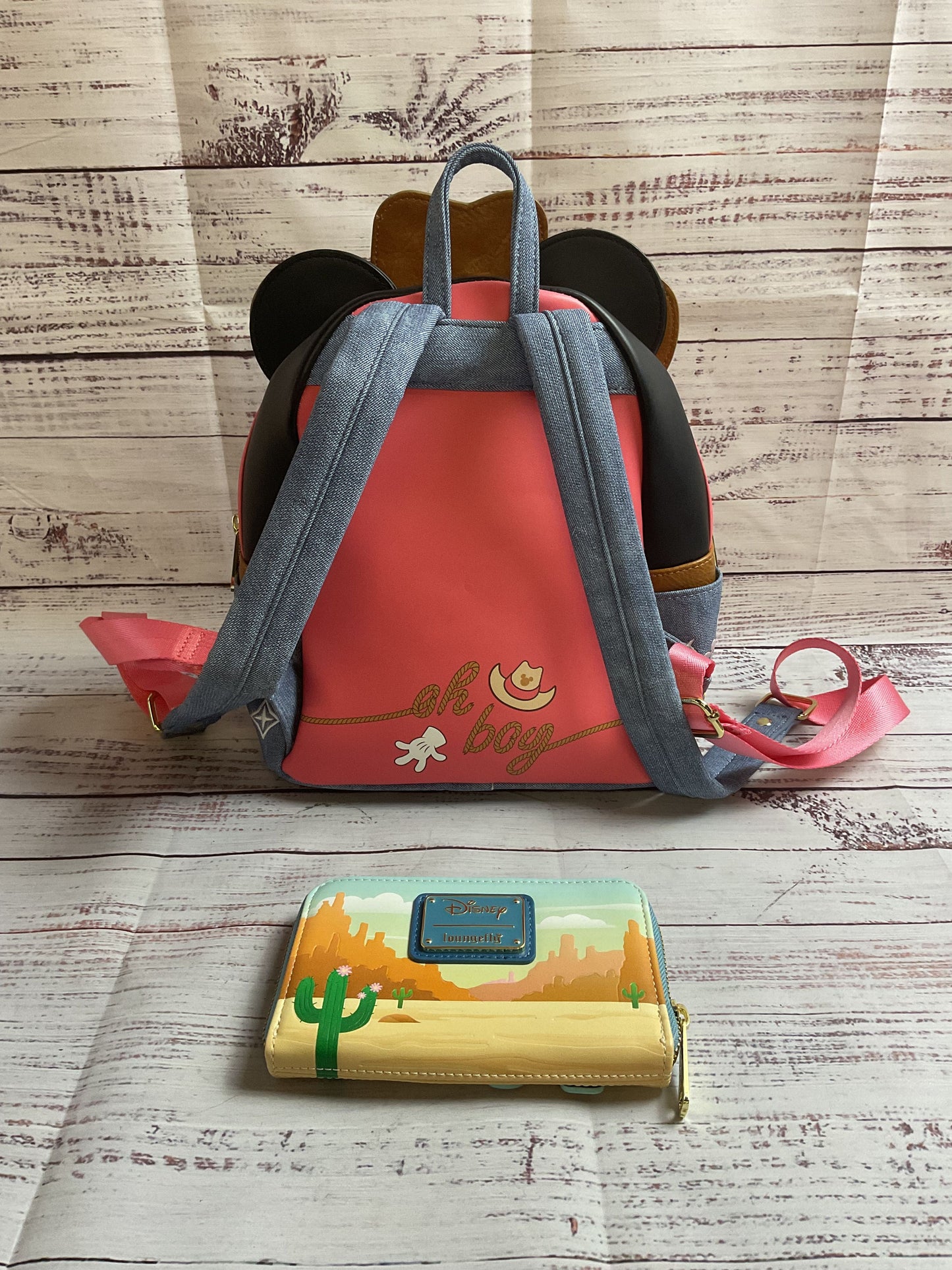 Loungefly Disney Western Mickey Mouse With Matching Wallet