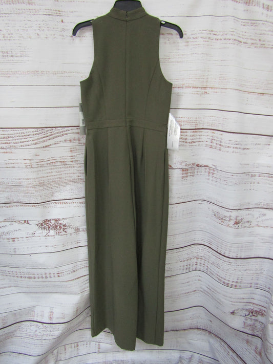 Kay Unger Gabriela Women's Olive Sleeveless Jumpsuit Size 6 5648558