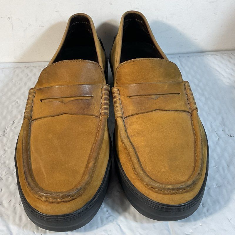 TOD'S Tod's Driver Men's Brown Suede Penny Loafers- SZ 8